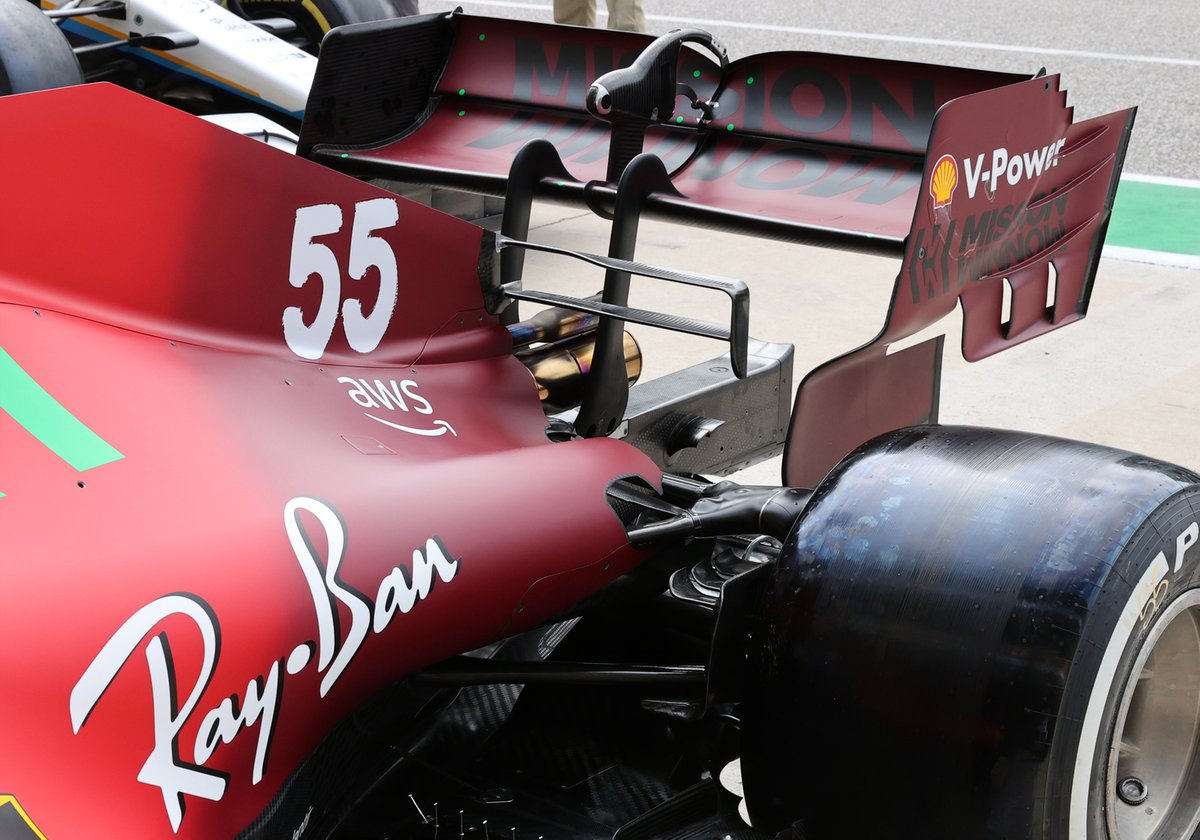 Détail arrière de la Ferrari SF21