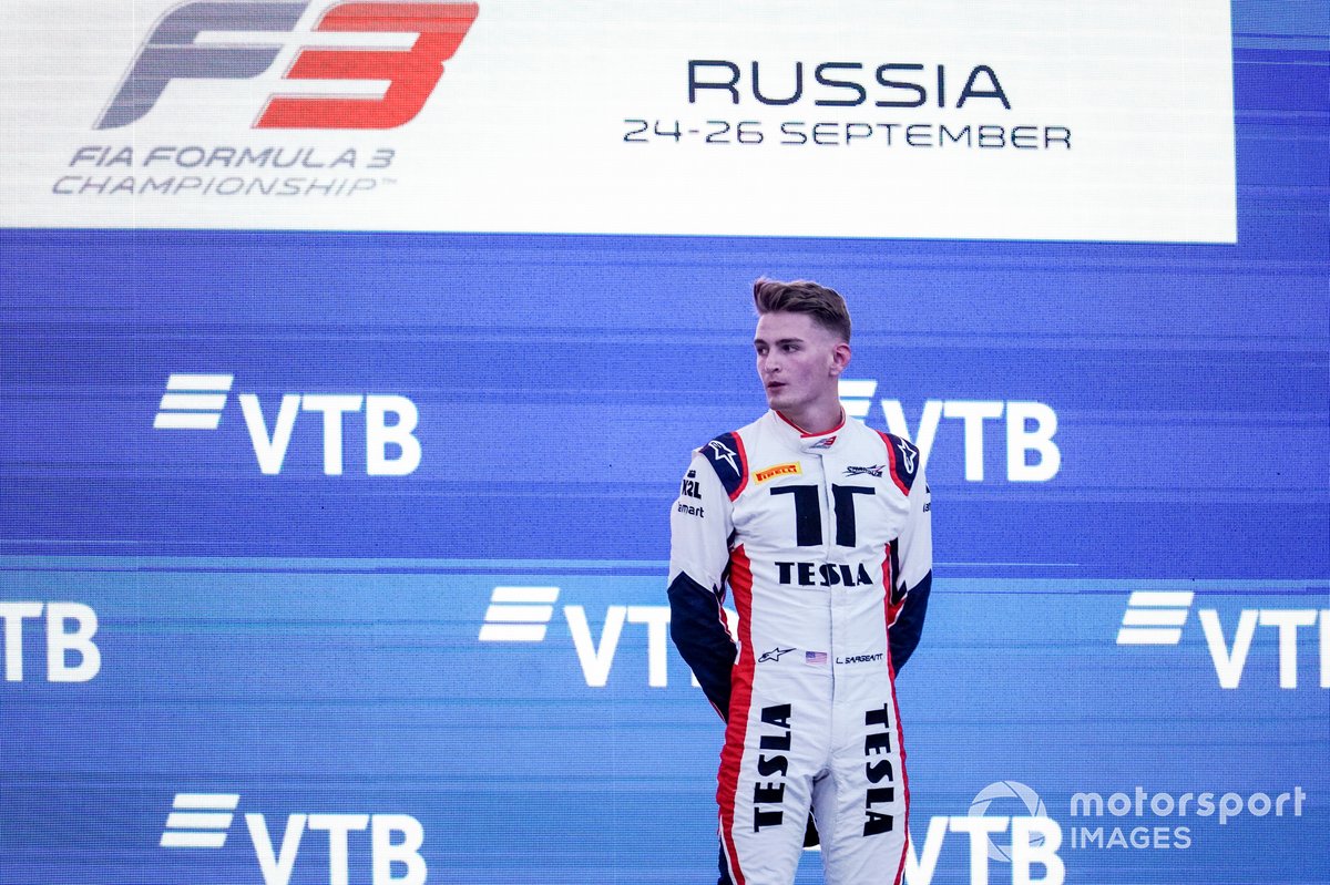 Logan Sargeant, Charouz Racing System, après sa victoire à Sotchi. 