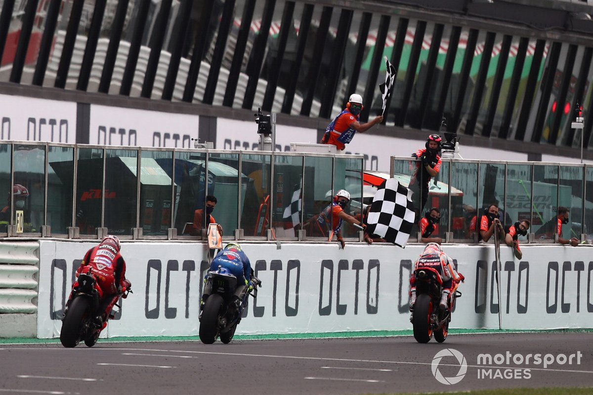 Marc Marquez, équipe Repsol Honda, Joan Mir, équipe Suzuki MotoGP, Jack Miller, équipe Ducati