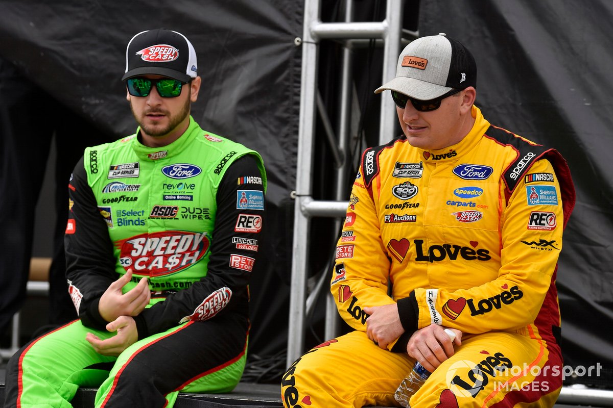 Anthony Alfredo, Front Row Motorsports, Ford Mustang Speedy Cash et Michael McDowell, Front Row Motorsports, Ford Mustang Love's Travel Stops