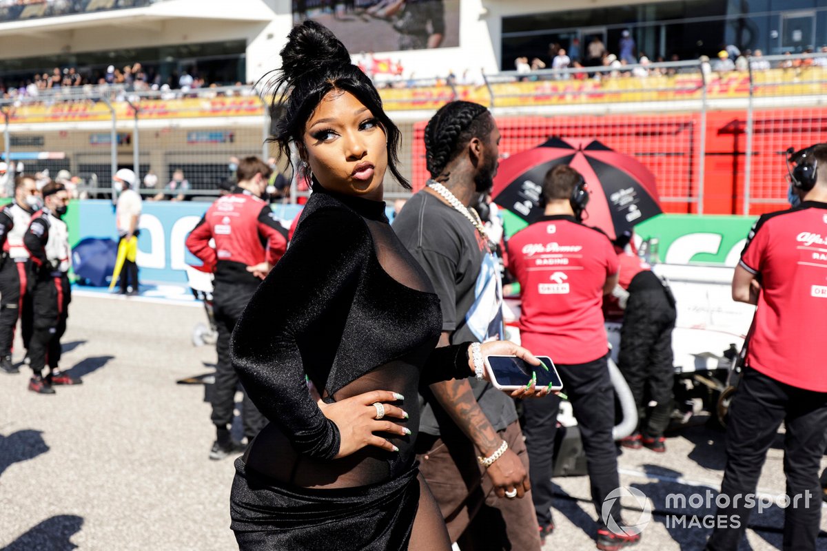 Le rappeur Meagan Thee Stallion sur la grille