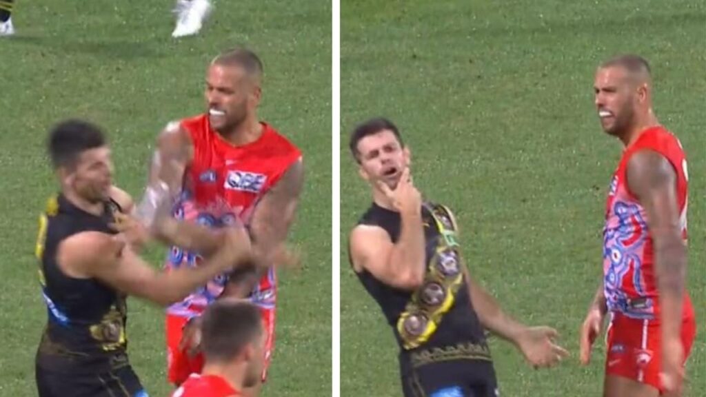 Les commentateurs de l’AFL sont divisés sur le coup présumé de Buddy Franklin sur Trent Cotchin, Sydney Swans Vs Richmond Tigers