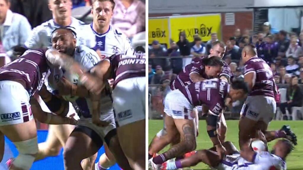 NRL 2023 : Les fans s’emportent contre Justin Olam qui a réussi le « coup de l’année », réaction, Manly Sea Eagles Vs Melbourne Storm